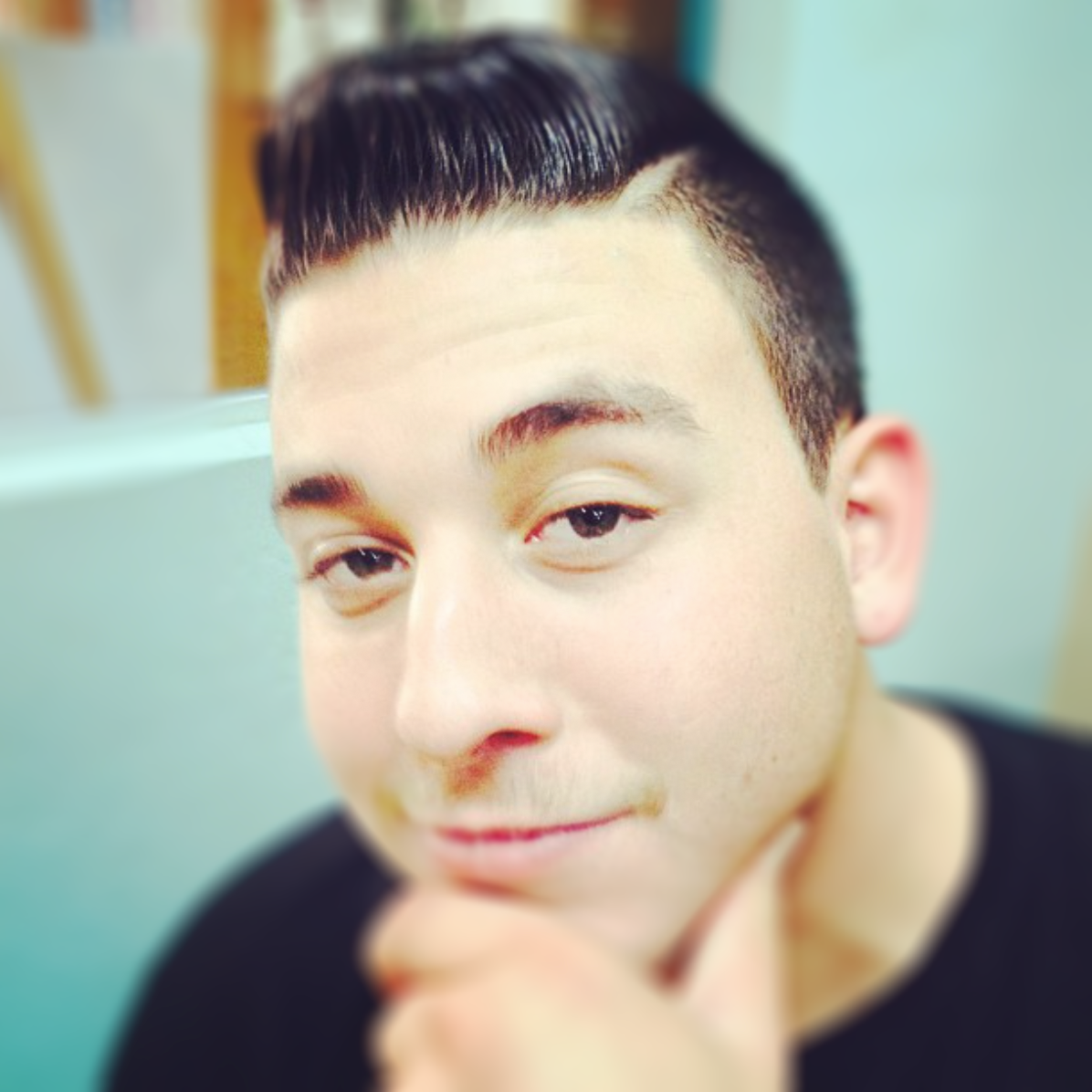 Young Man's Hair Style